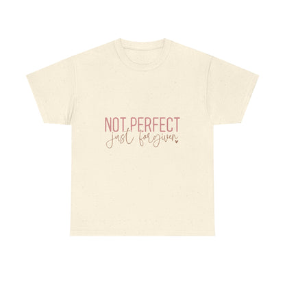 "Not Perfect Just Forgiven" Unisex Cotton T-Shirt