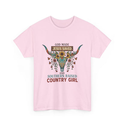 "God Made, Jesus Saved, Southern Raised" Unisex T-Shirt
