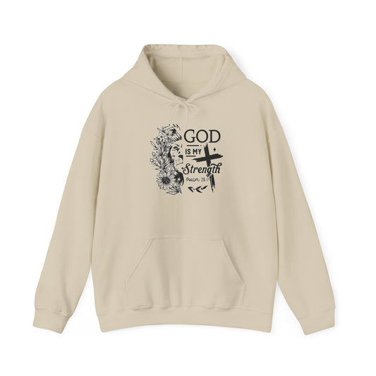 "God Is My Strength" Unisex Hoodie