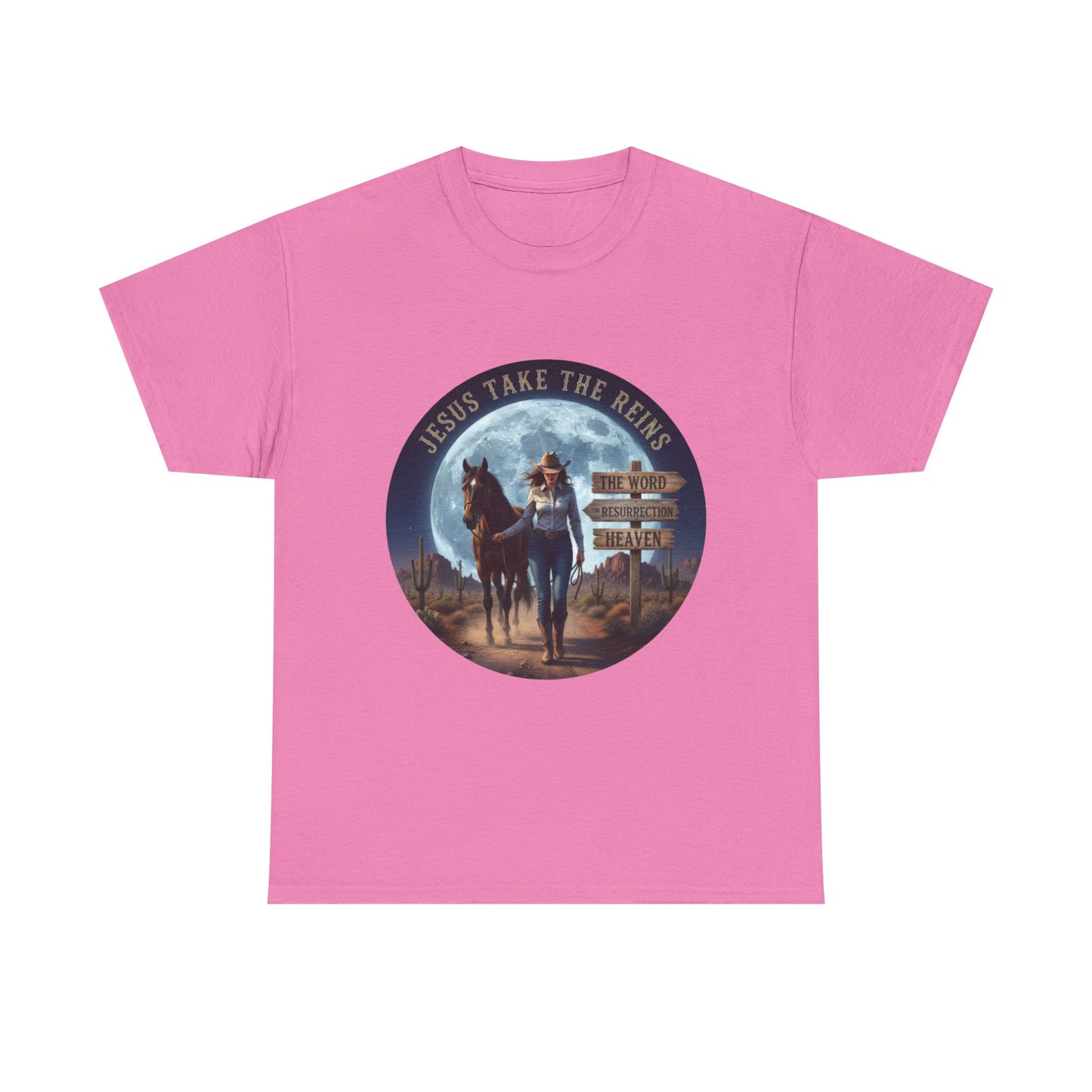 "Jesus Take The Reins" Unisex Heavy Cotton T-Shirt