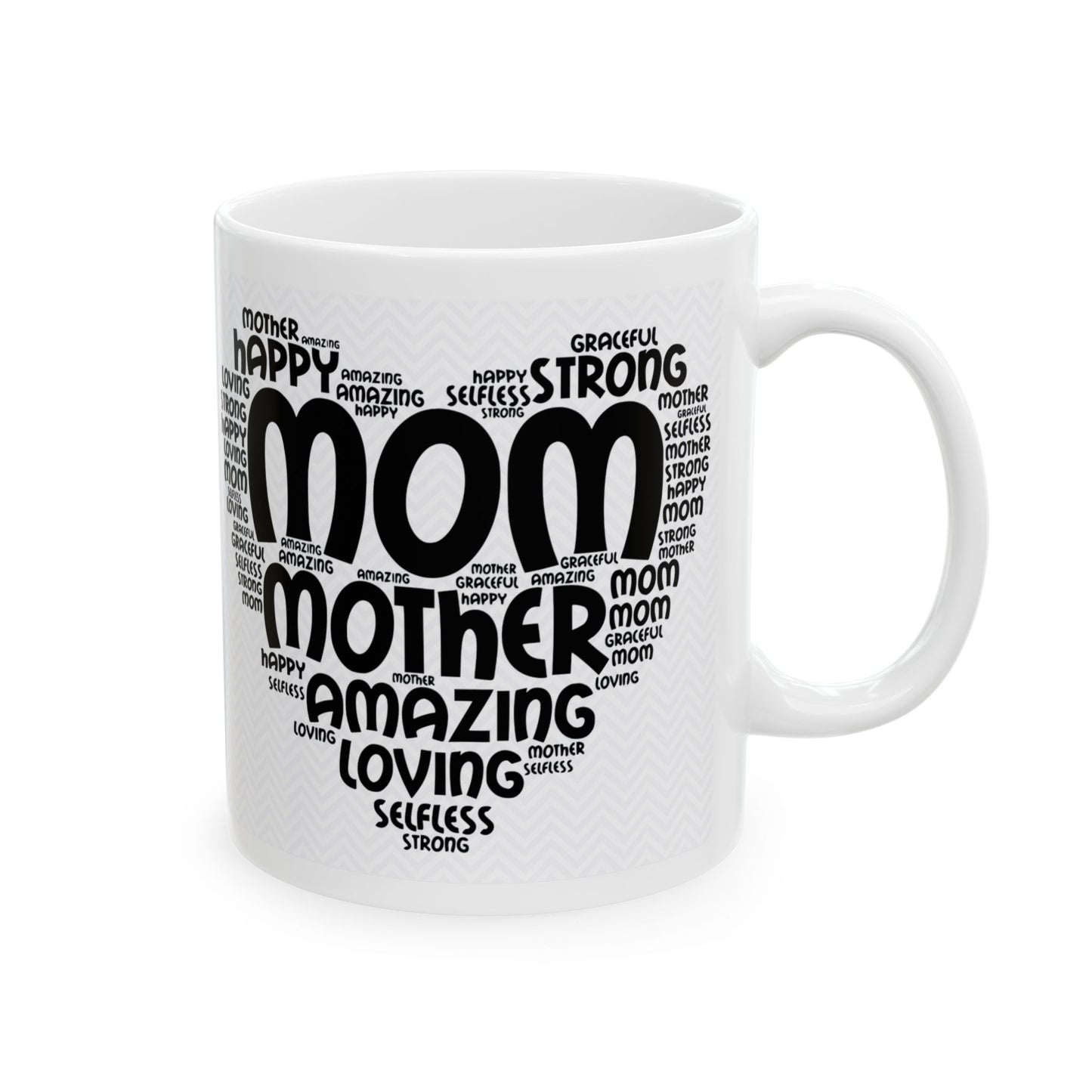"Mom Word Art" Mug