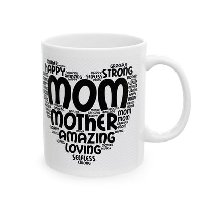 "Mom Word Art" Mug