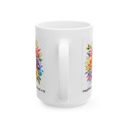 "All Things Through Christ" Mug