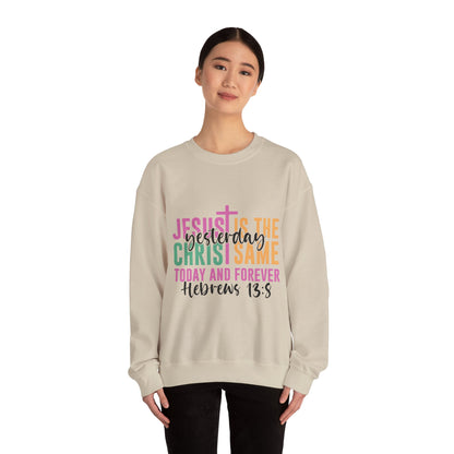 "Jesus Is" Faith-Inspired Crewneck Sweatshirt