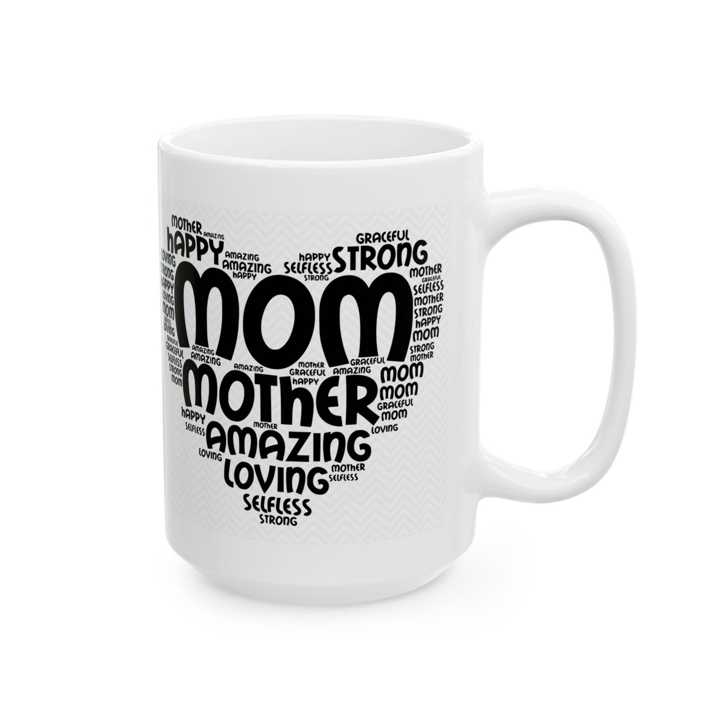 "Mom Word Art" Mug