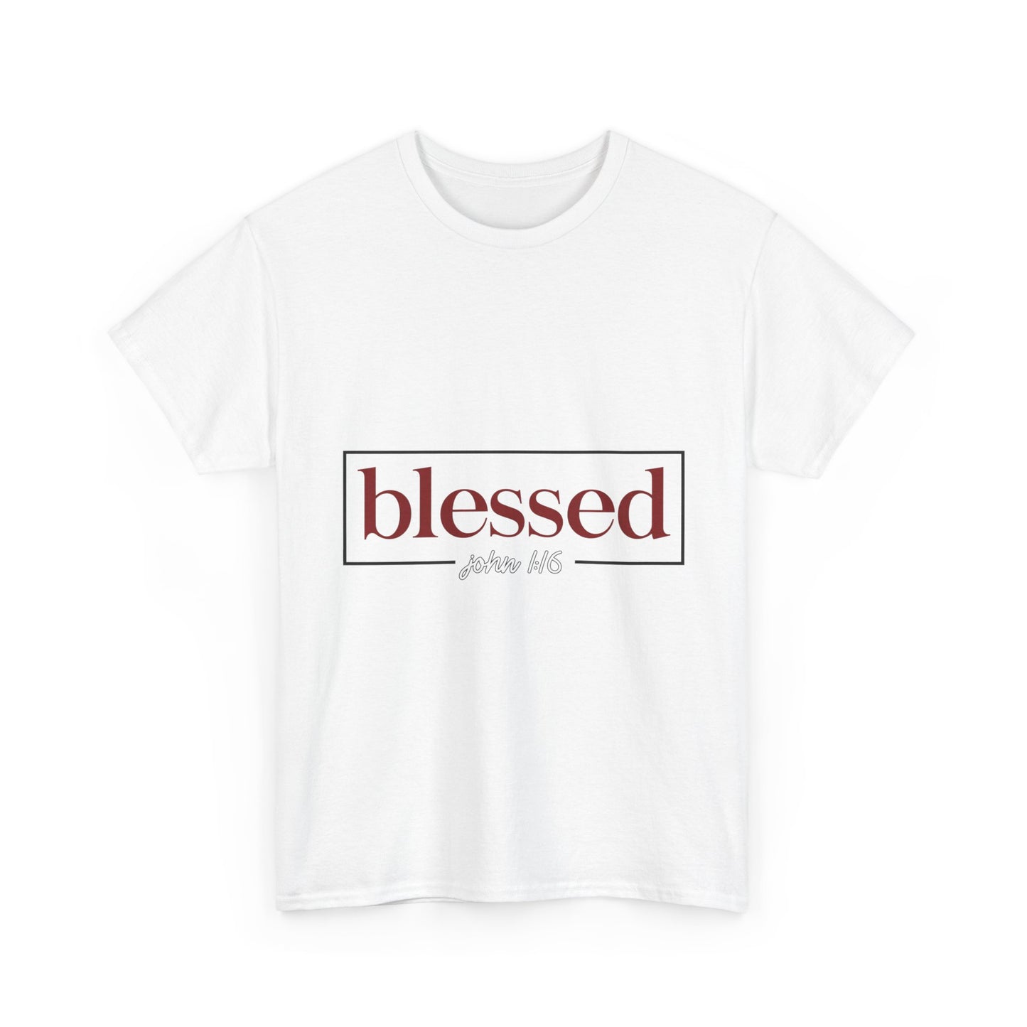Blessed Script Tee — "blessed" Psalm 116 Inspirational Christian T-Shirt