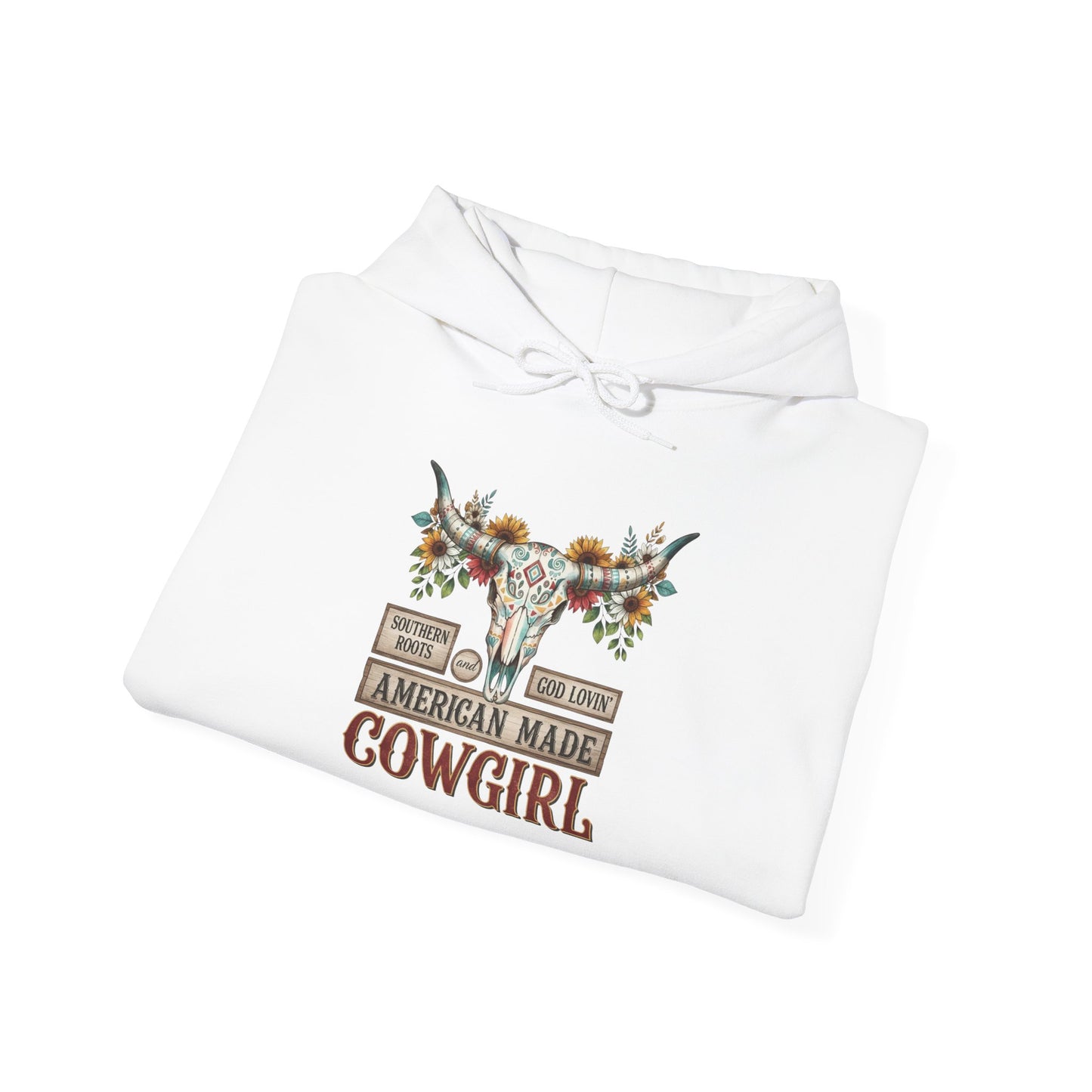 "American Made Cowgirl" Unisex Hoodie Sweatshirt
