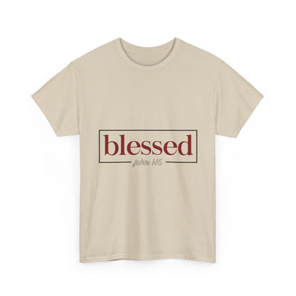 Blessed Script Tee — "blessed" Psalm 116 Inspirational Christian T-Shirt