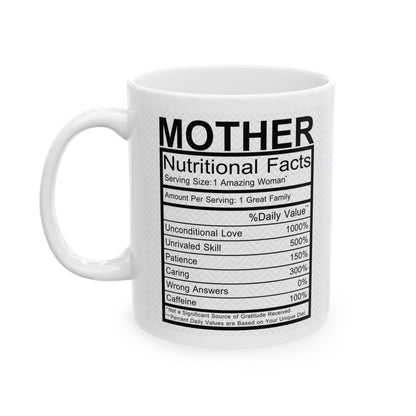 "Nutritional Mom Facts" Mug