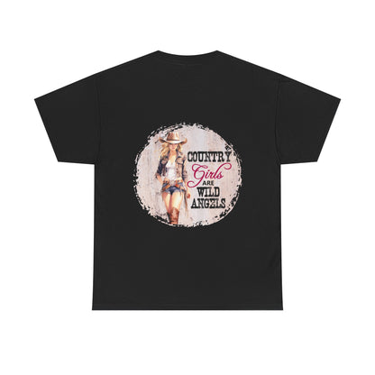"Country Girls Wild Angels" Unisex Cotton T-Shirt