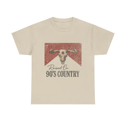 "90's Raised On Country Music" Unisex Cotton T-Shirt