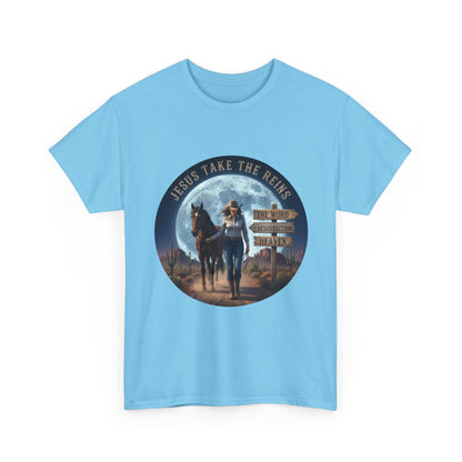 "Jesus Take The Reins" Unisex Heavy Cotton T-Shirt
