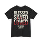 "Blessed Saved Loved" Unisex Cotton T-Shirt