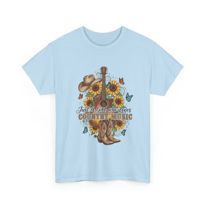 "Just a Girl Who Loves Country Music" Unisex T-Shirt