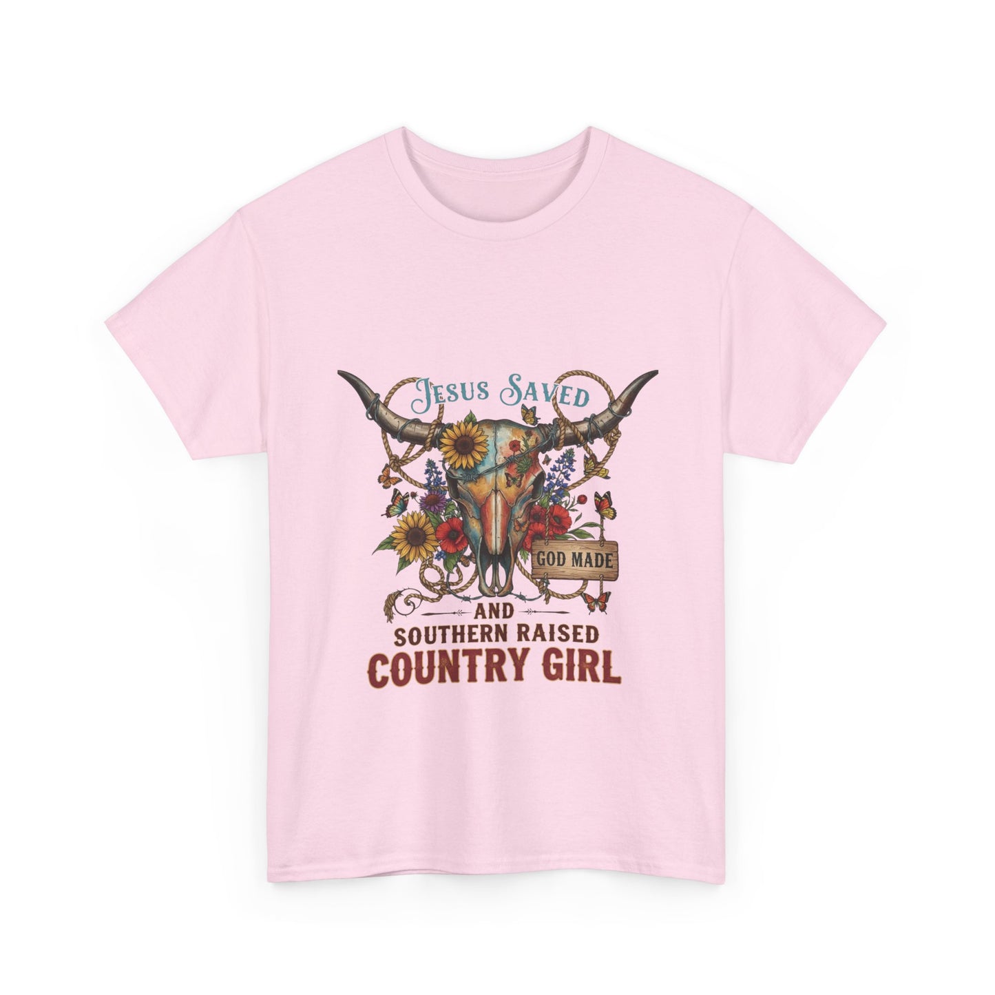 "Jesus Saved, God Made & Southern Raised" Unisex T‑Shirt