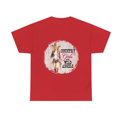 "Country Girls Wild Angels" Unisex Cotton T-Shirt