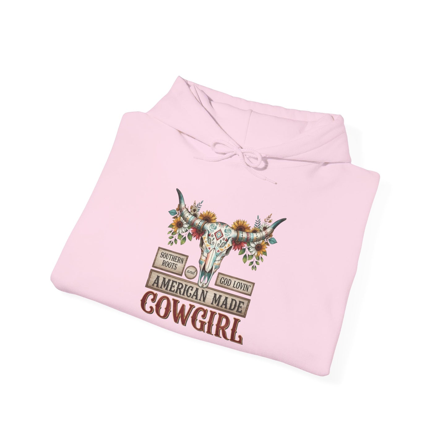 "American Made Cowgirl" Unisex Hoodie Sweatshirt