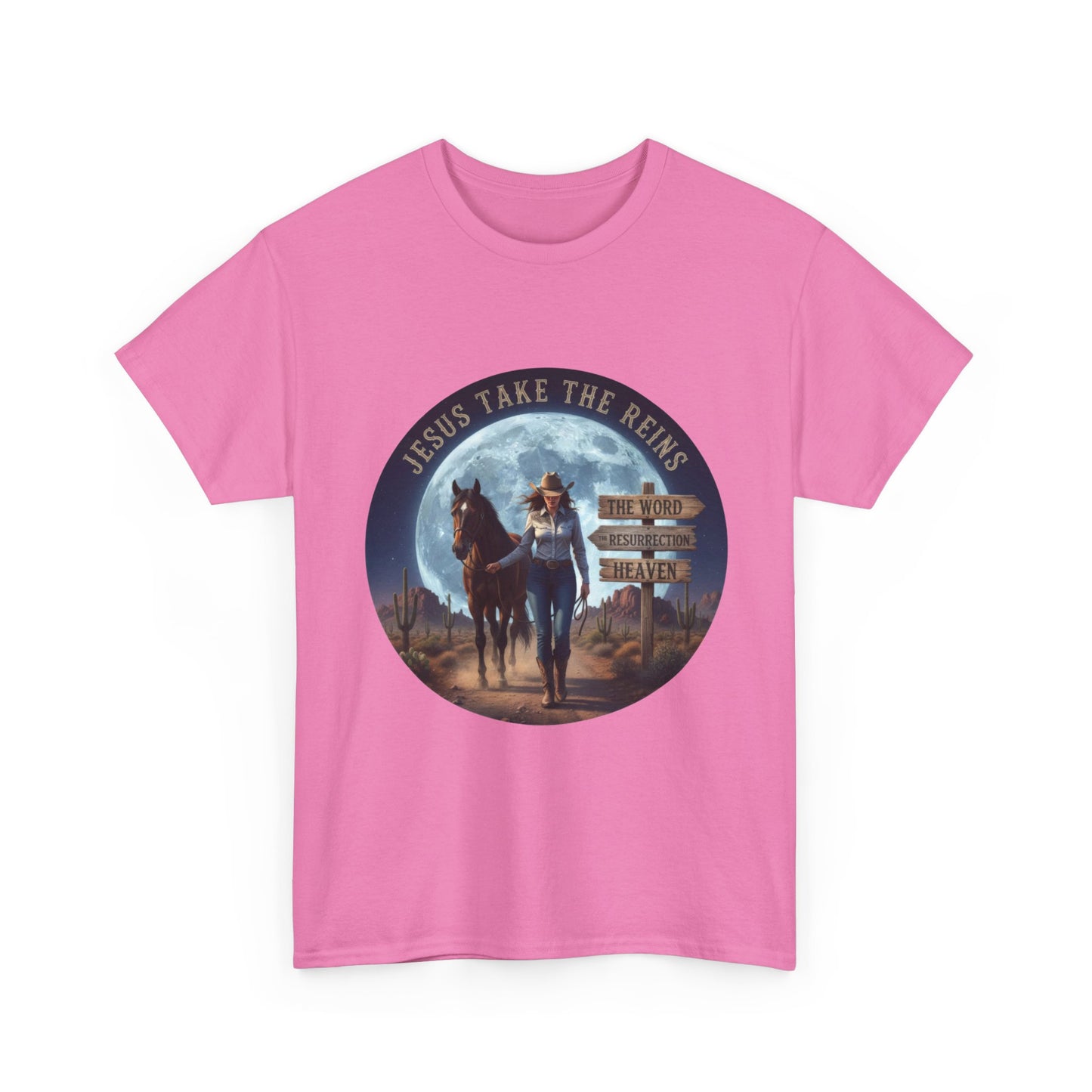 "Jesus Take The Reins" Unisex Heavy Cotton T-Shirt