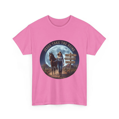 "Jesus Take The Reins" Unisex Heavy Cotton T-Shirt
