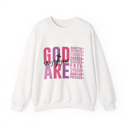 "God Says" Inspirational Crewneck Sweatshirt