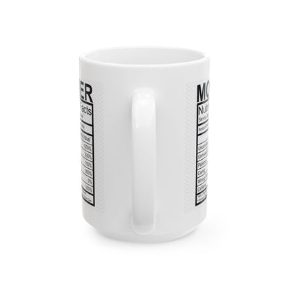 "Nutritional Mom Facts" Mug
