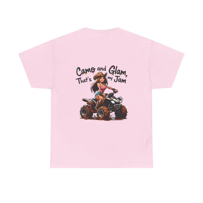 "Camo and Glam" Unisex Cotton T-Shirt