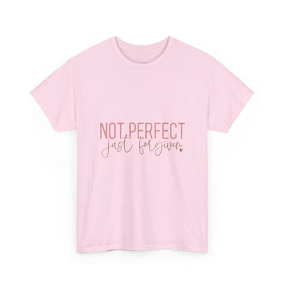 "Not Perfect Just Forgiven" Unisex Cotton T-Shirt