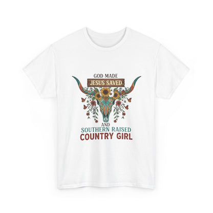 "God Made, Jesus Saved, Southern Raised" Unisex T-Shirt