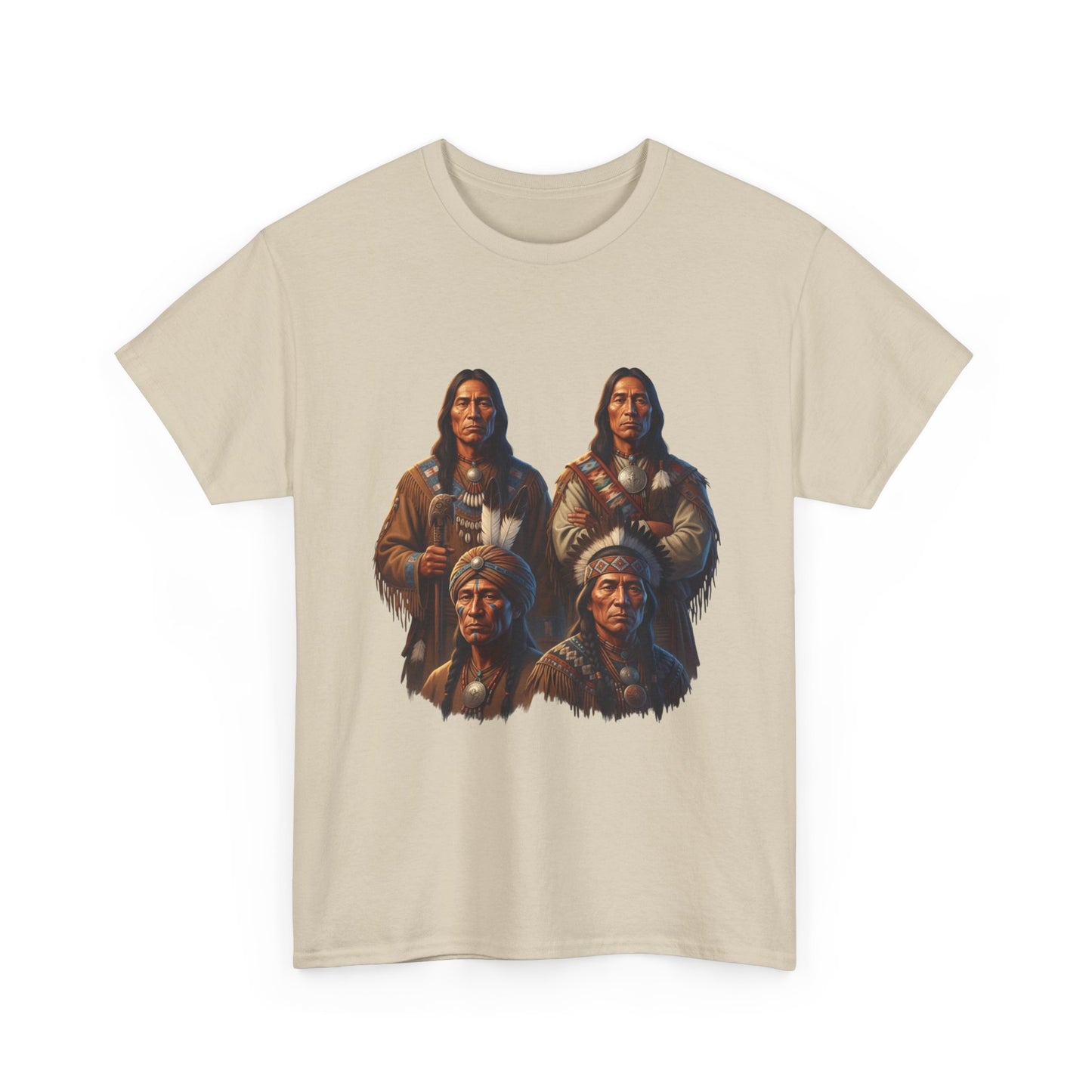 "Native American 4 Different Tribal Chiefs" Unisex T-Shirt