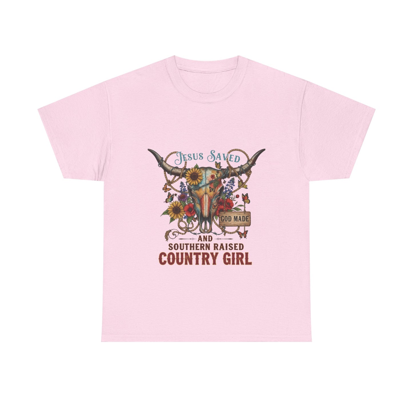 "Jesus Saved, God Made & Southern Raised" Unisex T‑Shirt