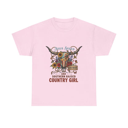 "Jesus Saved, God Made & Southern Raised" Unisex T‑Shirt