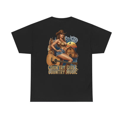 "Country Music" Unisex Cotton T-Shirt