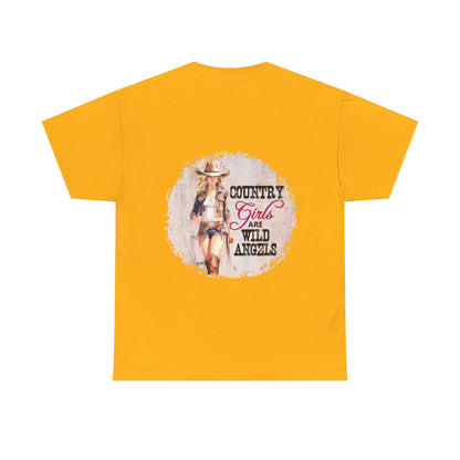 "Country Girls Wild Angels" Unisex Cotton T-Shirt