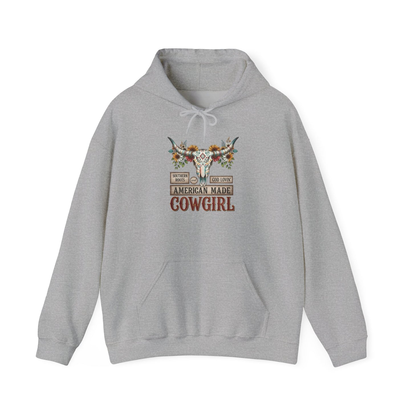 "American Made Cowgirl" Unisex Hoodie Sweatshirt