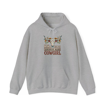 "American Made Cowgirl" Unisex Hoodie Sweatshirt