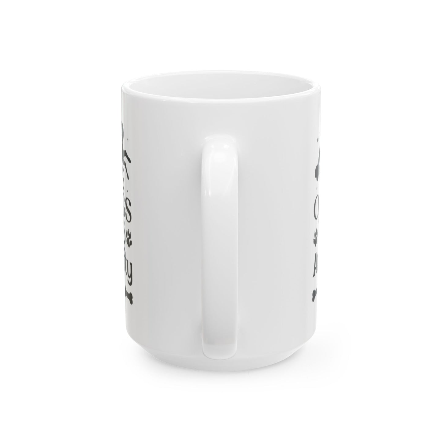 Beware of Dogs Ceramic Mug - Fun Pet Lover Coffee Cup, Kid-Friendly Gift, Housewarming Gift for Dog Owners, 11oz/15oz