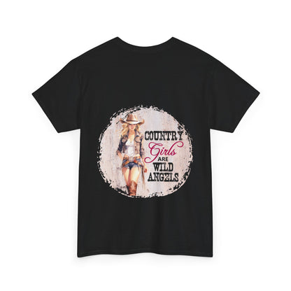 "Country Girls Wild Angels" Unisex Cotton T-Shirt