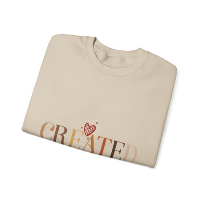 "Created With A Purpose" Inspirational Crewneck Sweatshirt