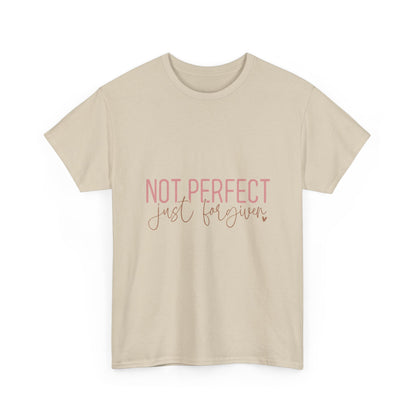 "Not Perfect Just Forgiven" Unisex Cotton T-Shirt