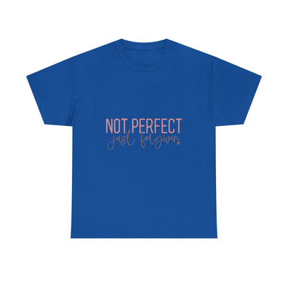 "Not Perfect Just Forgiven" Unisex Cotton T-Shirt