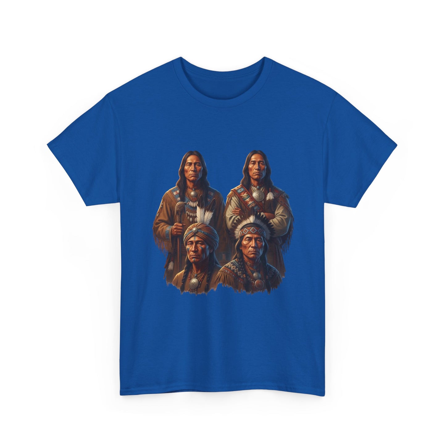 "Native American 4 Different Tribal Chiefs" Unisex T-Shirt