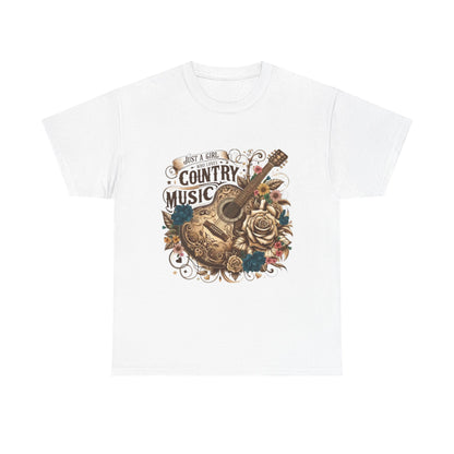 "Just a Girl Who Loves Country Music" Unisex T-Shirt