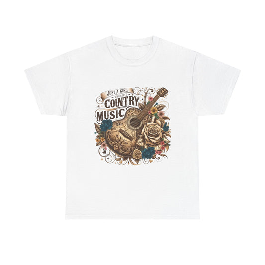"Just a Girl Who Loves Country Music" Unisex T-Shirt