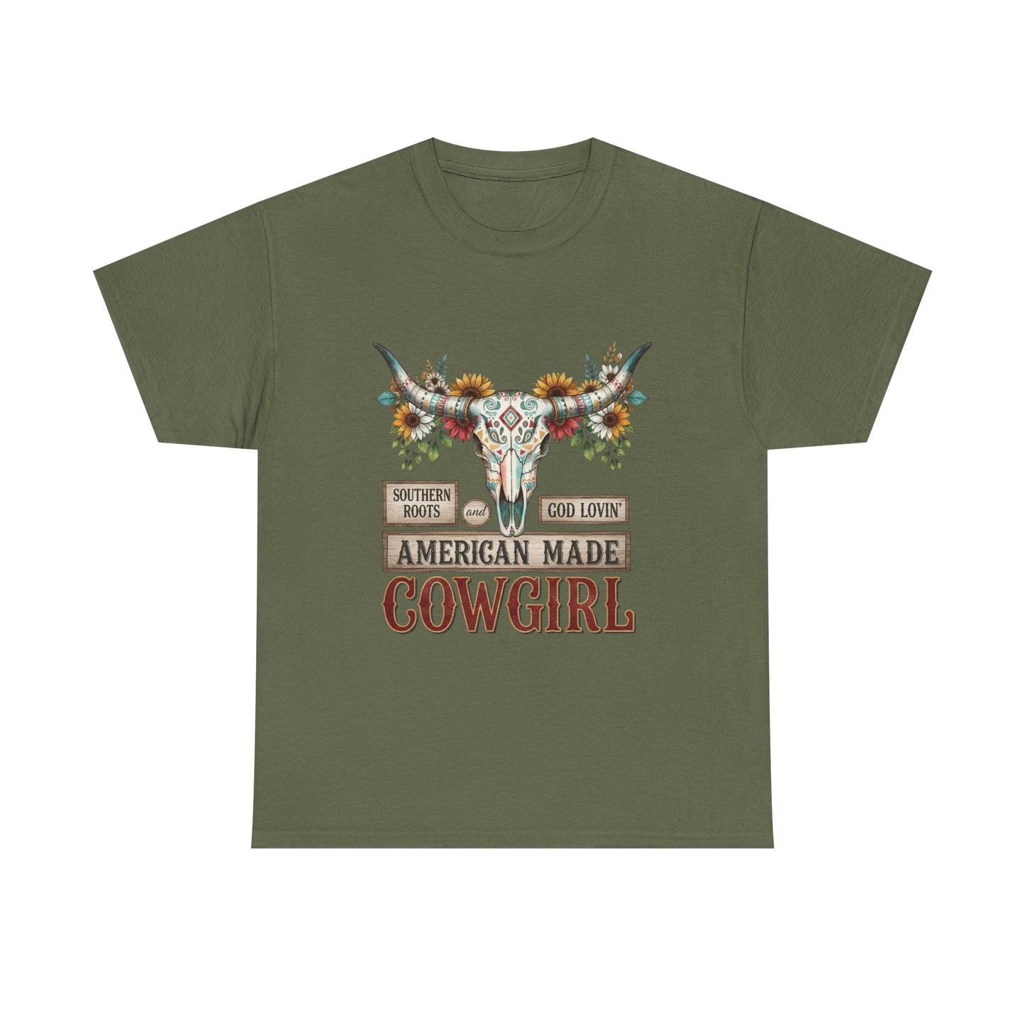 "American Made Cowgirl" Unisex T-Shirt