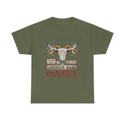 "American Made Cowgirl" Unisex T-Shirt