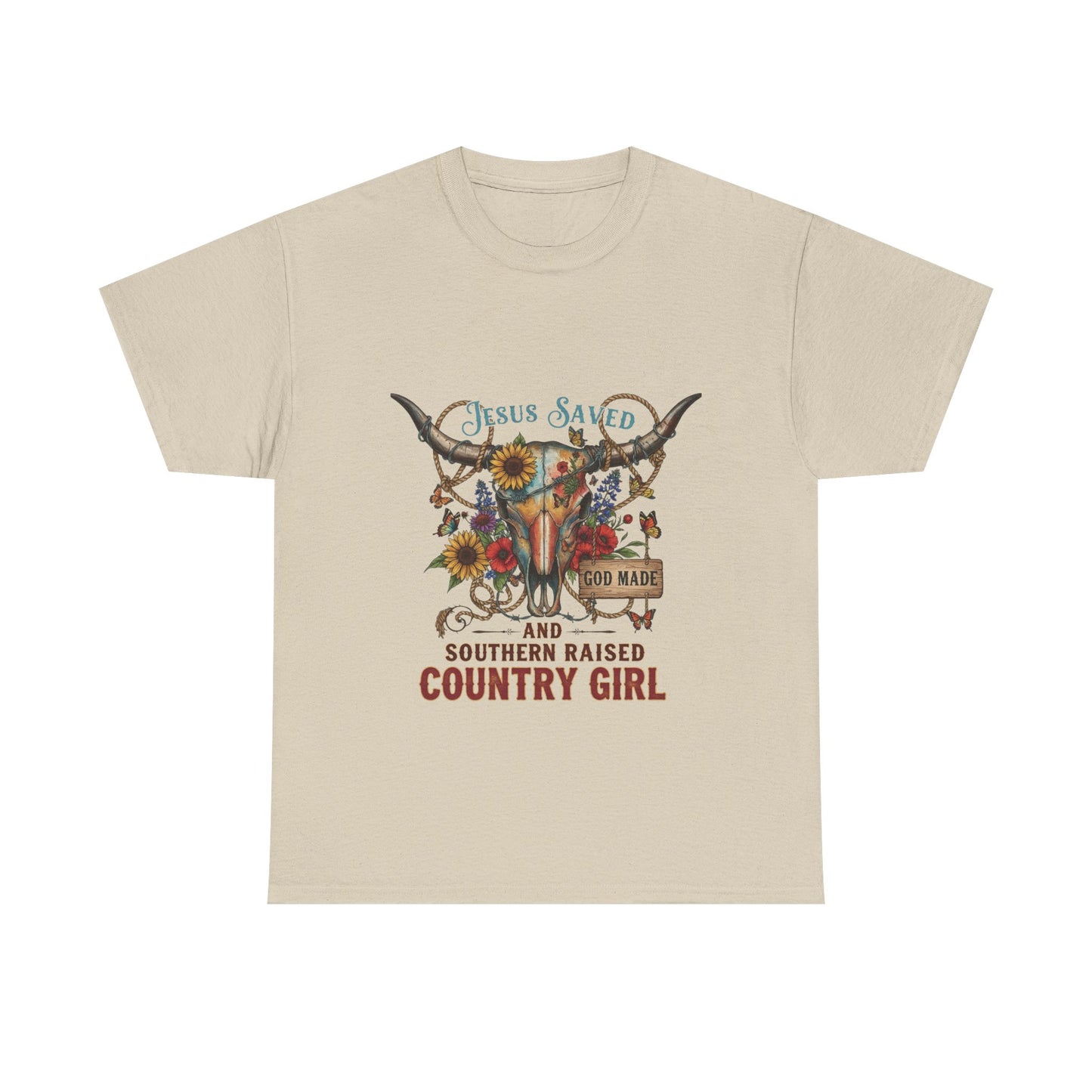 "Jesus Saved, God Made & Southern Raised" Unisex T‑Shirt