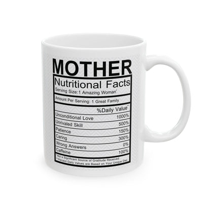 "Nutritional Mom Facts" Mug