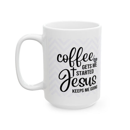 "Coffee with Jesus" Mug