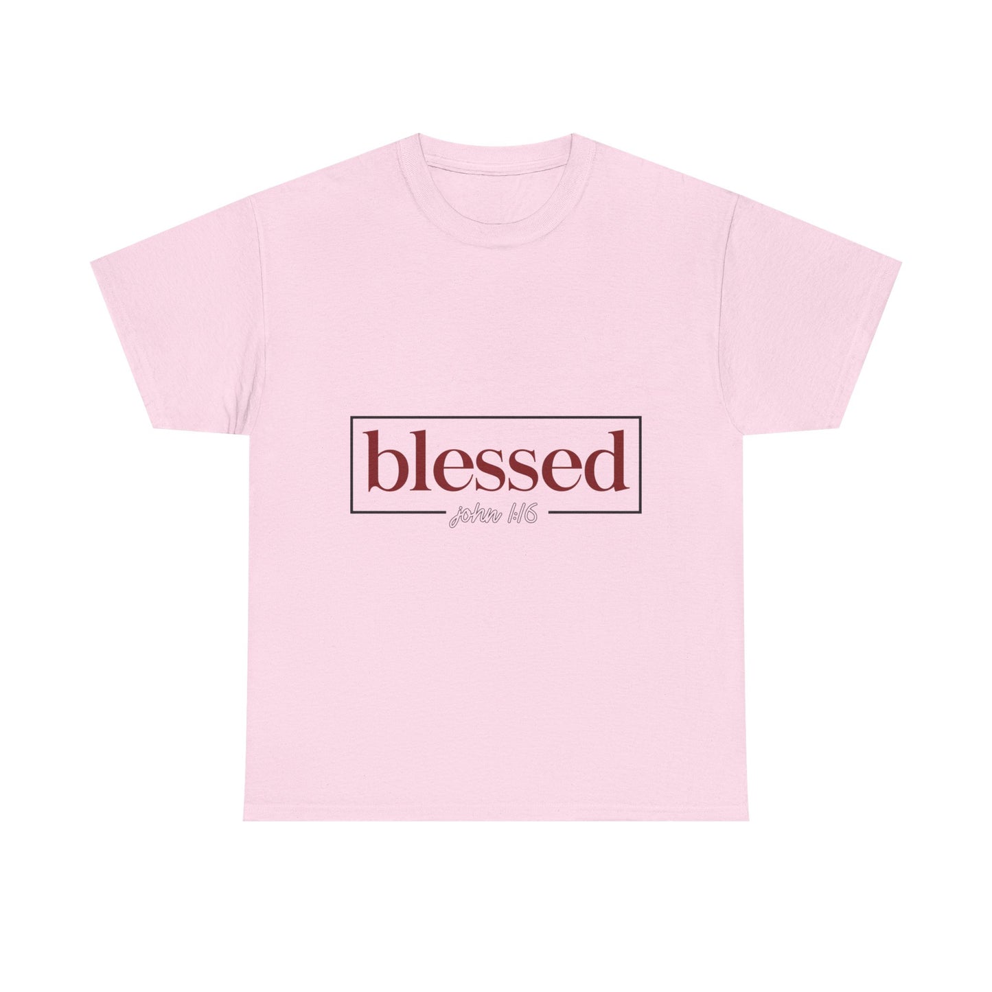 Blessed Script Tee — "blessed" Psalm 116 Inspirational Christian T-Shirt