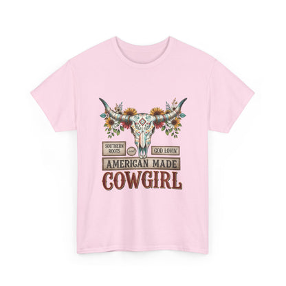 "American Made Cowgirl" Unisex T-Shirt